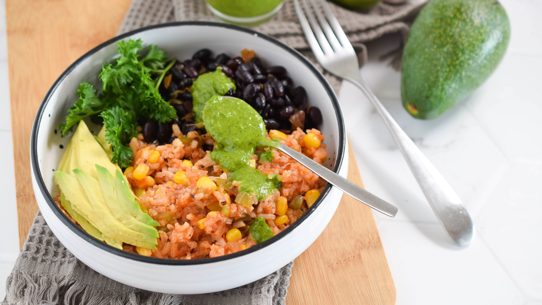 Veganski burito bowl